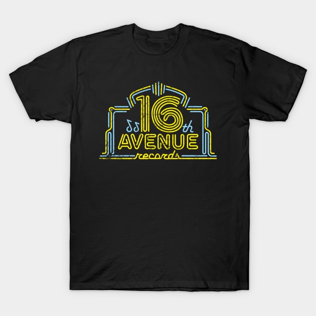 16th Avenue Records T-Shirt by MindsparkCreative